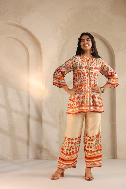 Linen Floral Co-Ord Set