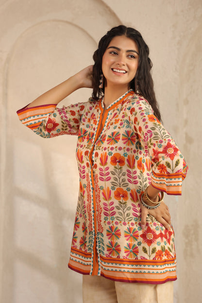 Linen Floral Co-Ord Set