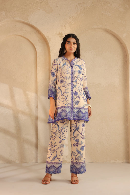 Linen Trditional Co-Ord Set