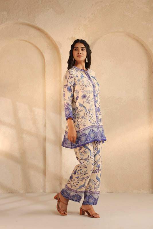 Linen Trditional Co-Ord Set