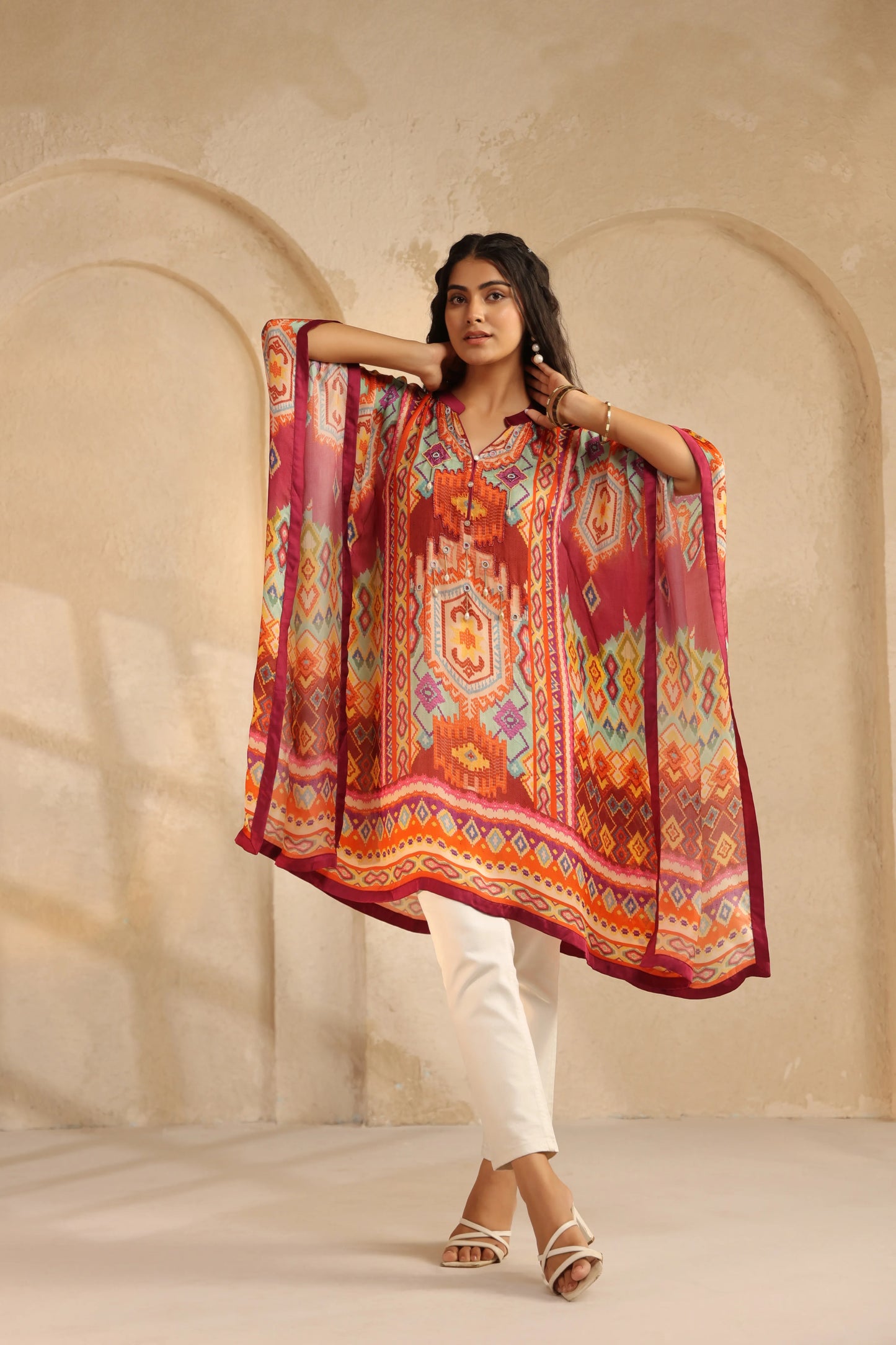 Printed Poncho