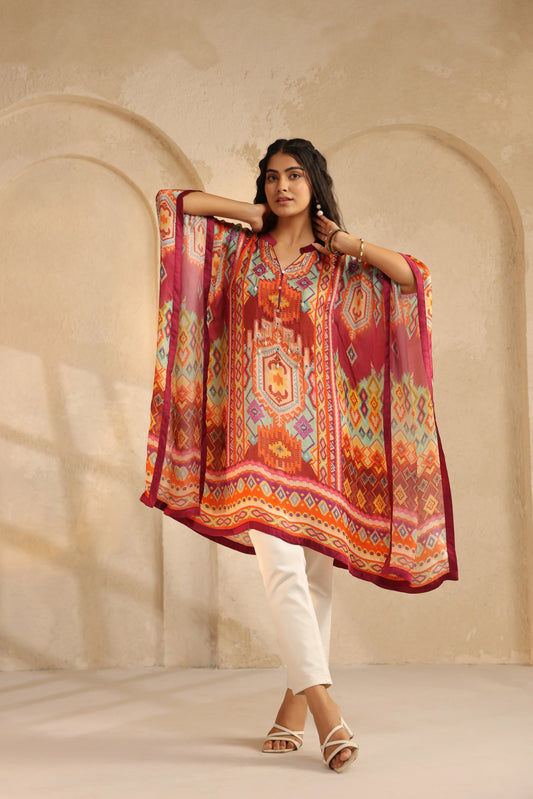 Printed Poncho