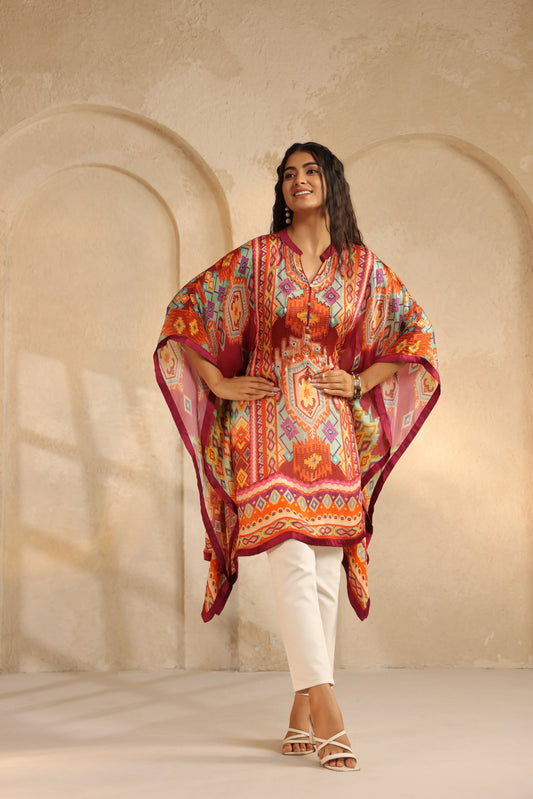 Printed Poncho
