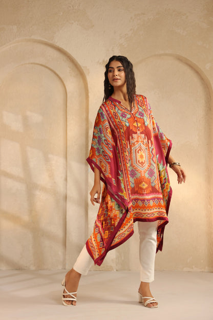 Printed Poncho