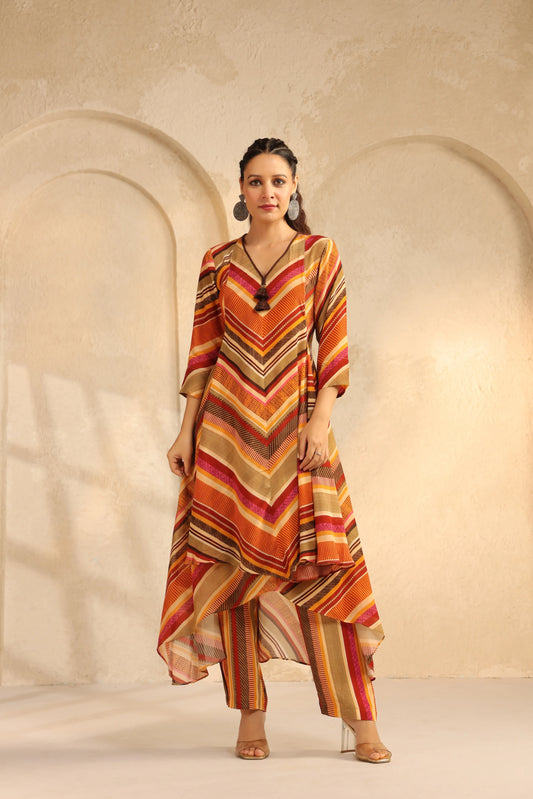 Multilayered Long Kurta Set