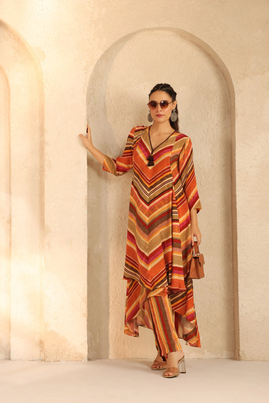 Multilayered Long Kurta Set