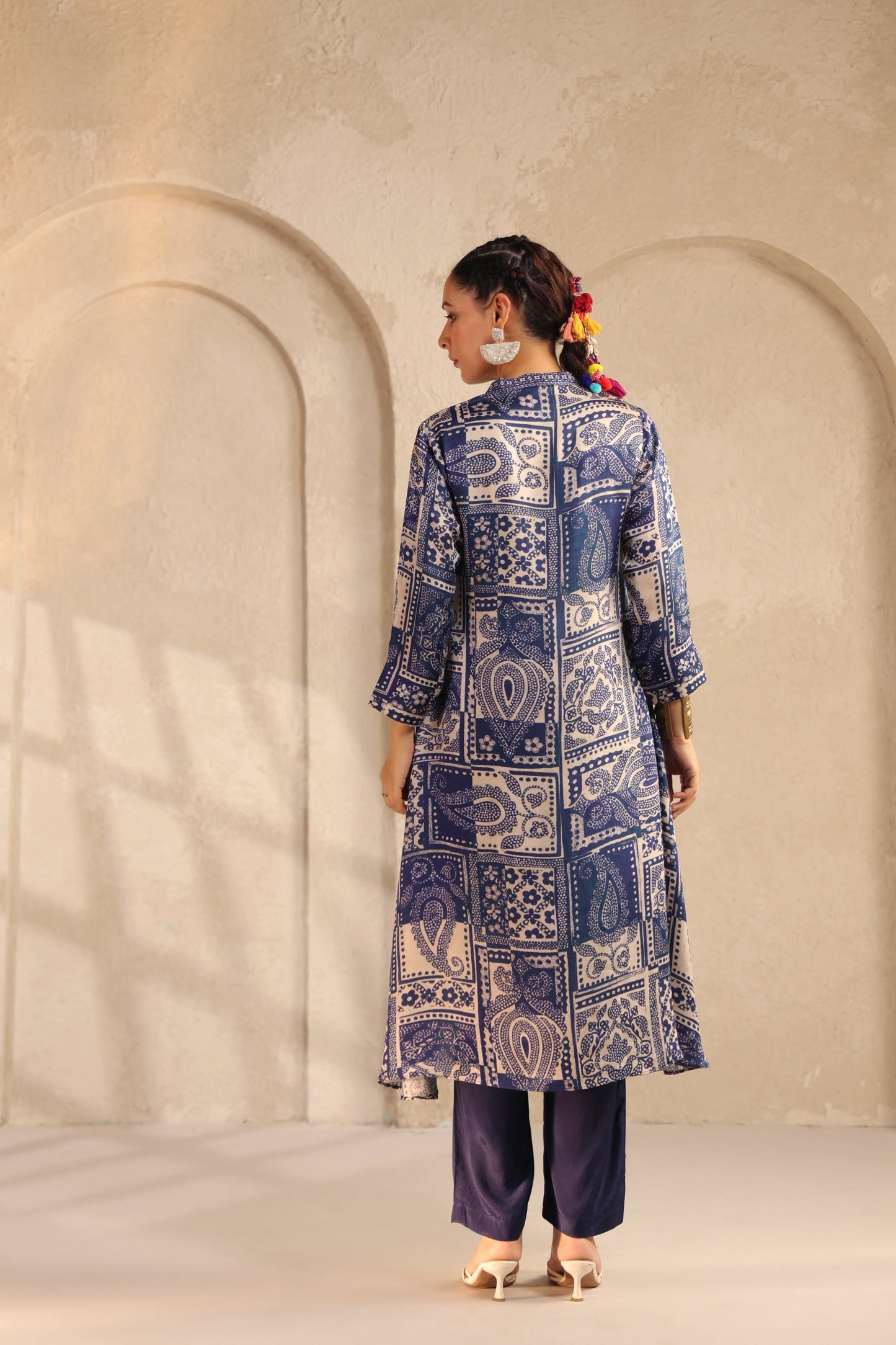 Traditioanl Indigo Kurti