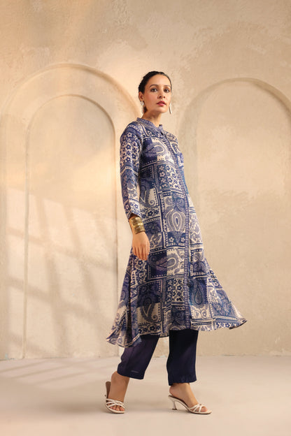 Traditioanl Indigo Kurti