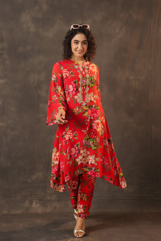 Printed Floral Kurti