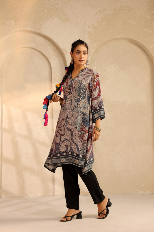 Battick Mosaic Print Kurti