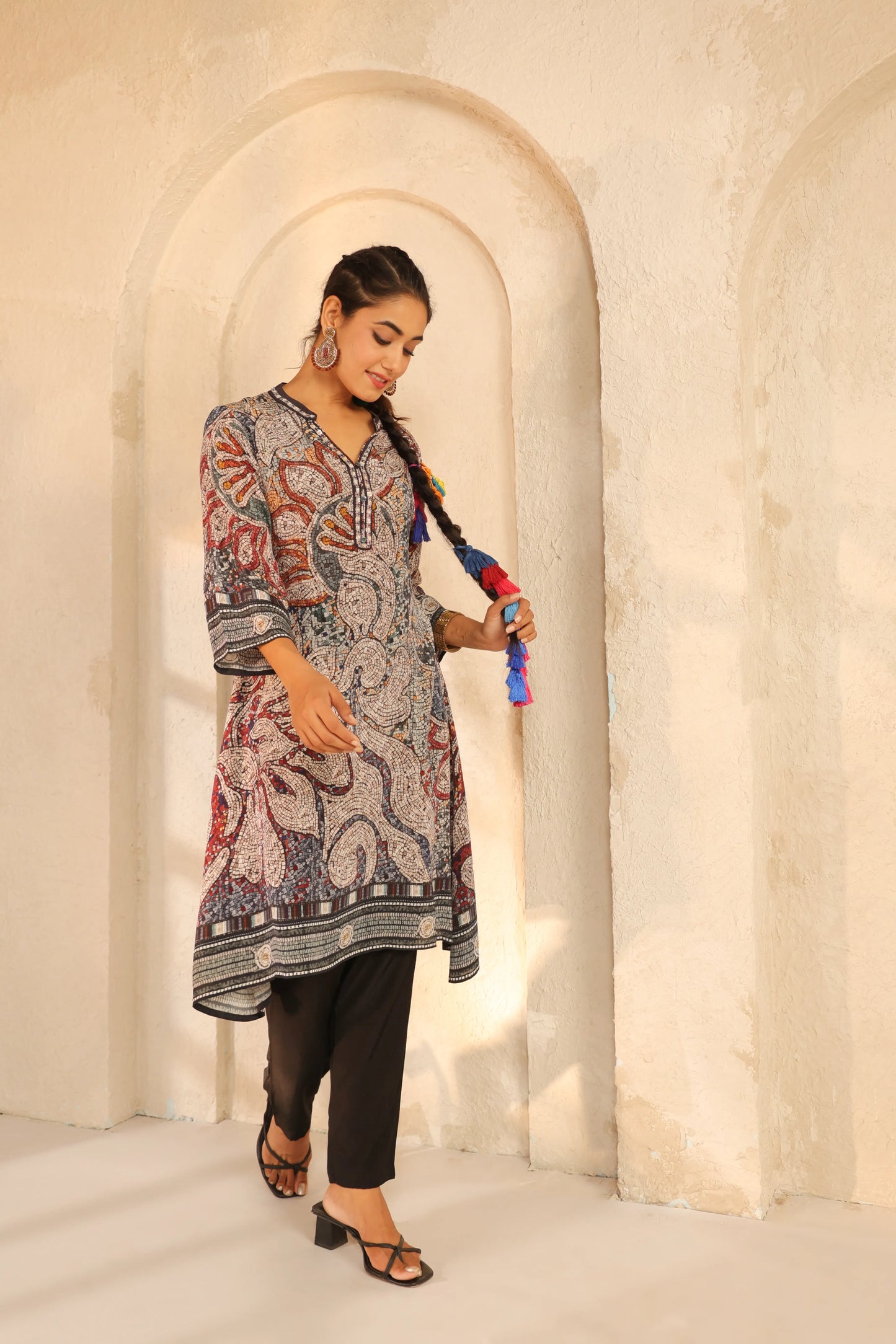 Battick Mosaic Print Kurti