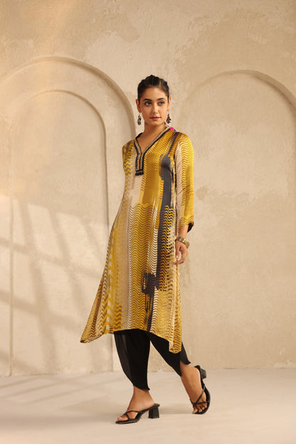 Abstact Printed Kurti