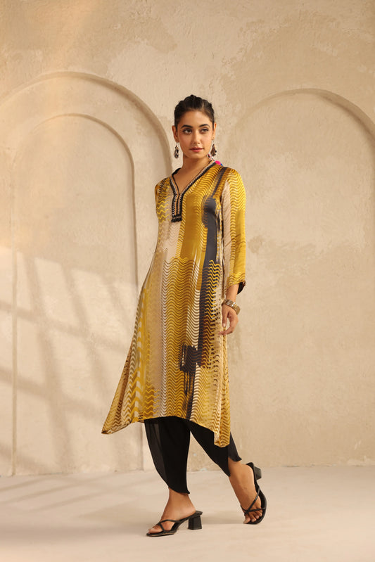 Abstact Printed Kurti