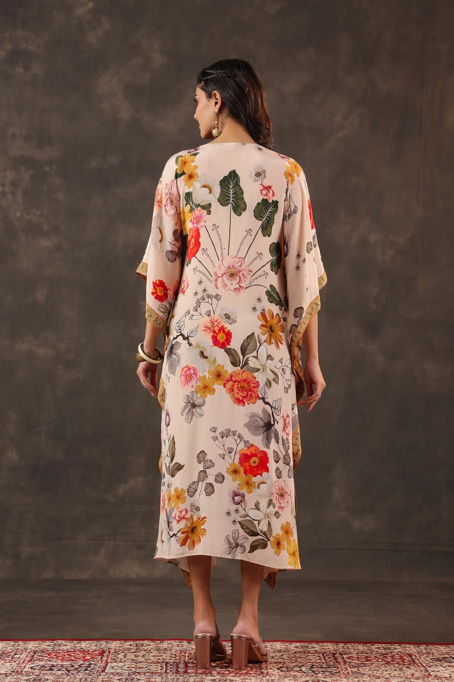 Printed Kaftan Dress