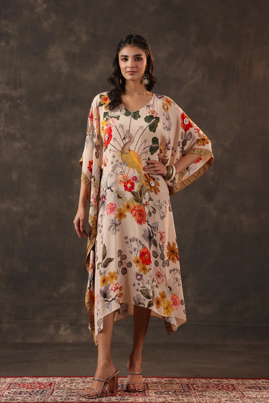 Printed Kaftan Dress