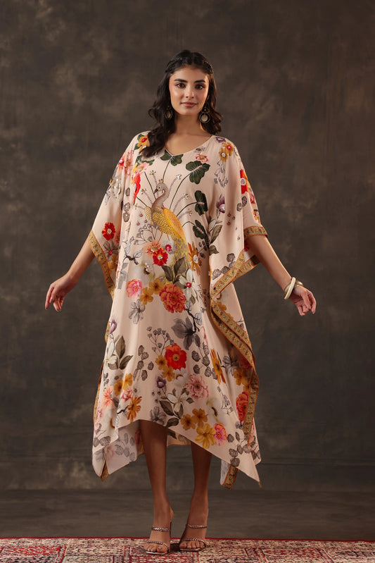 Printed Kaftan Dress