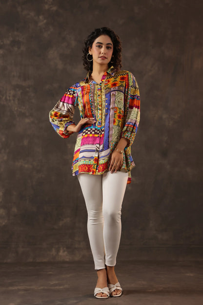Printed Short Top