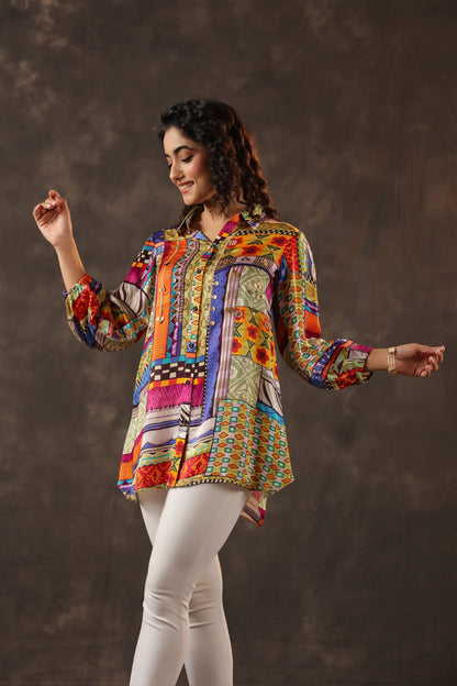 Printed Short Top