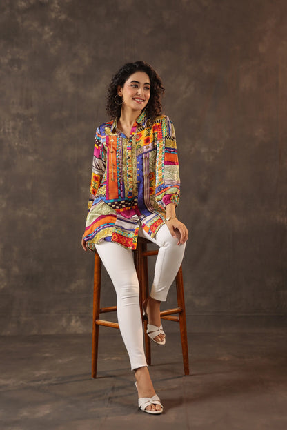 Printed Short Top