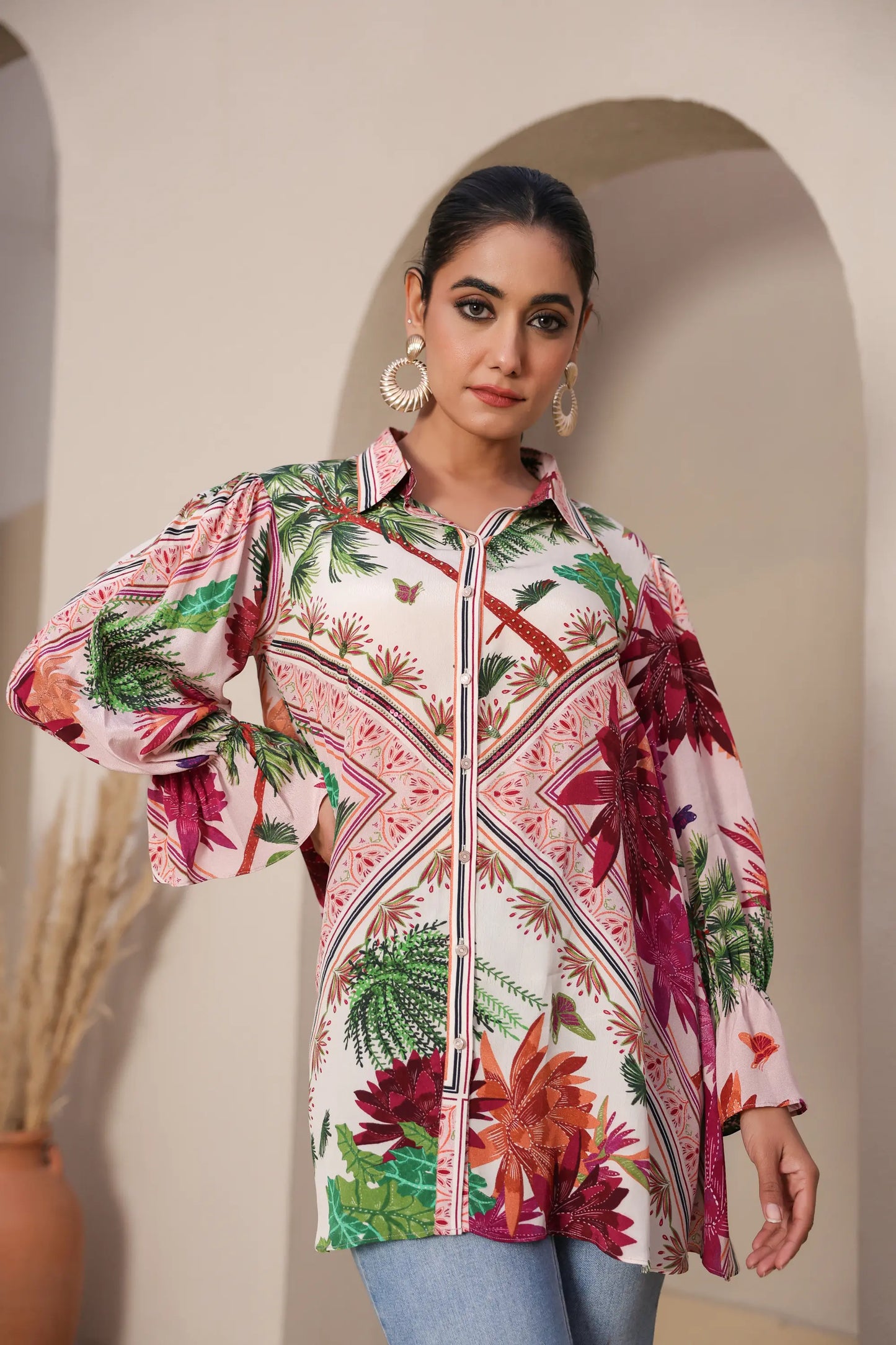 Printed Short Top