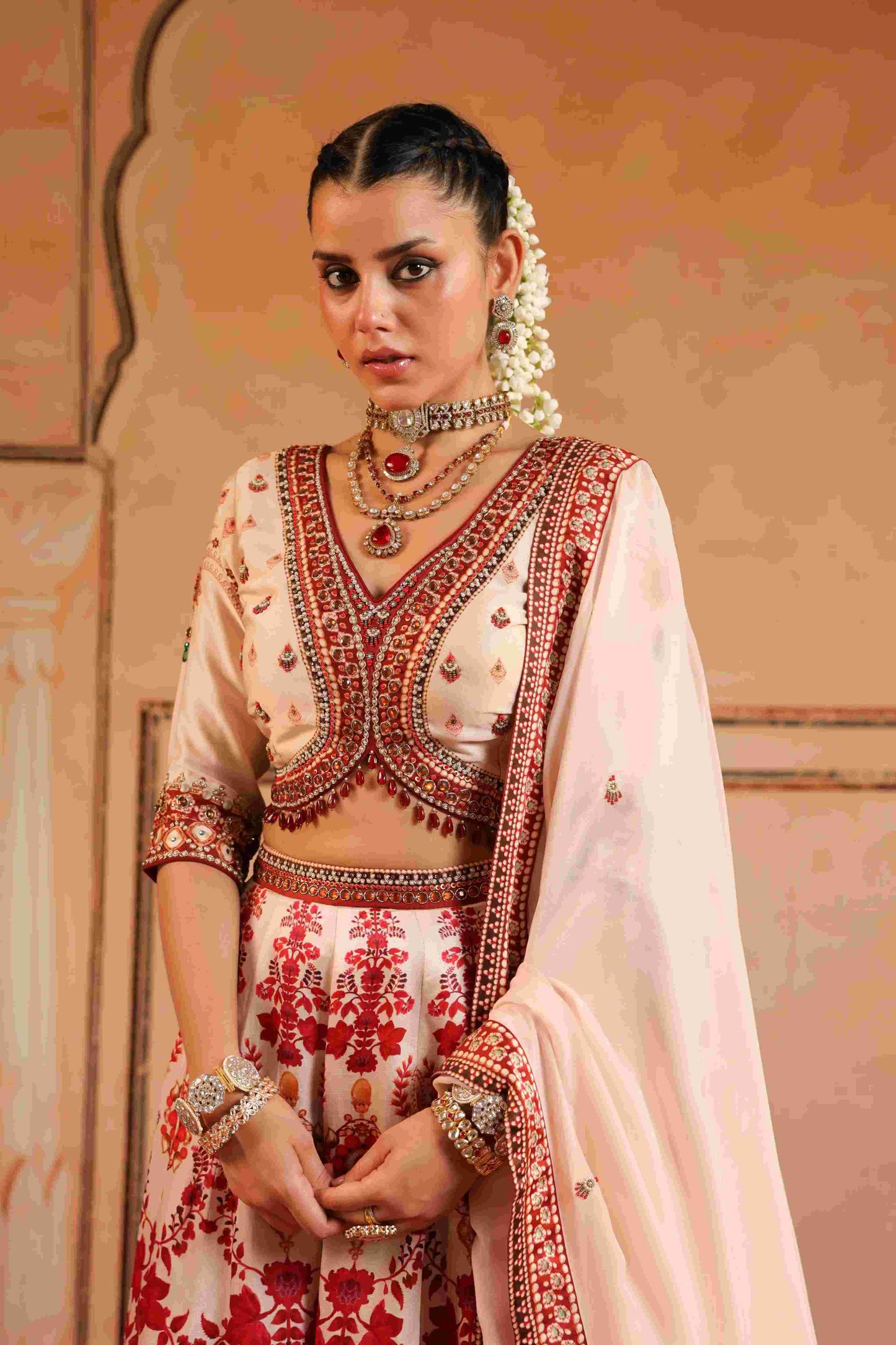 Printed Embellished Lehanga