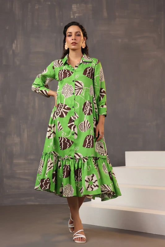 Abstract Printed Dress