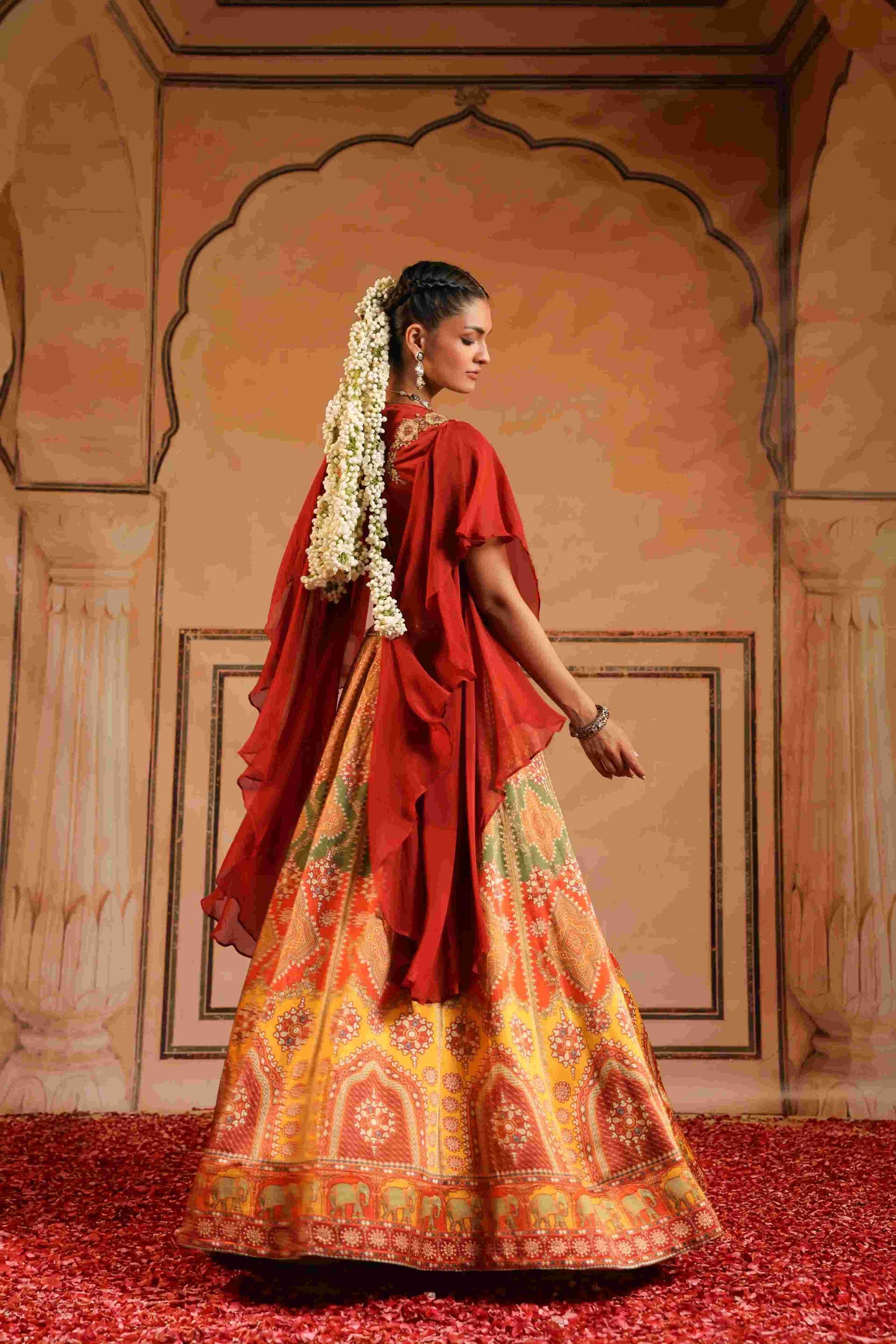 Printed Lehanga Jacket Set
