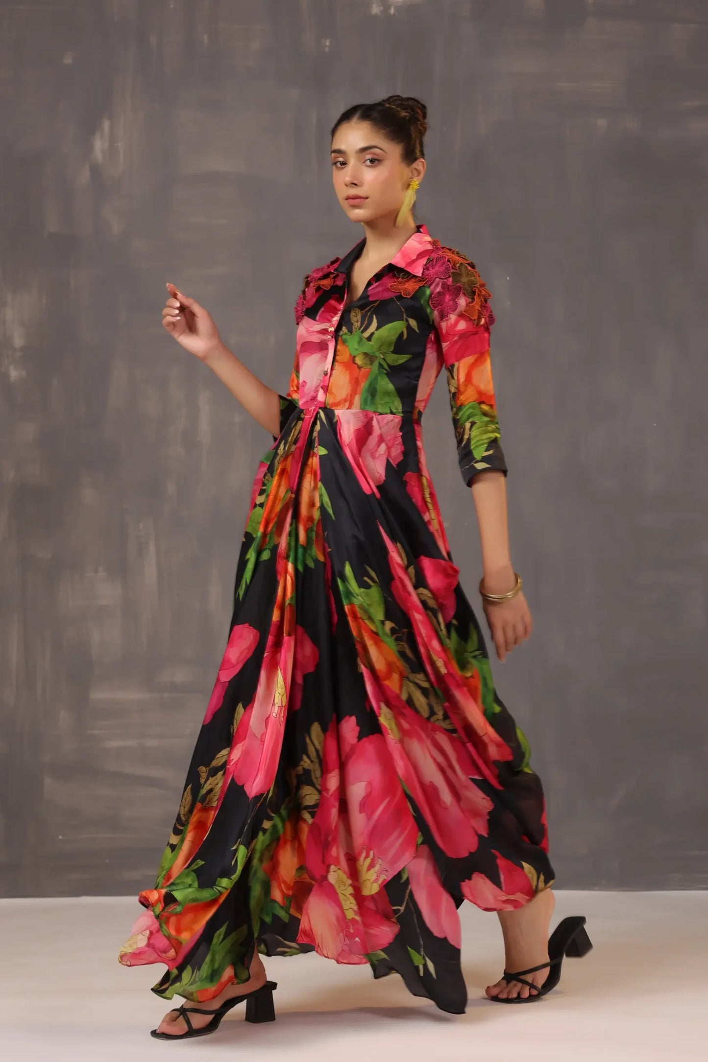 Full Length Dhoti Pattern Floral dress