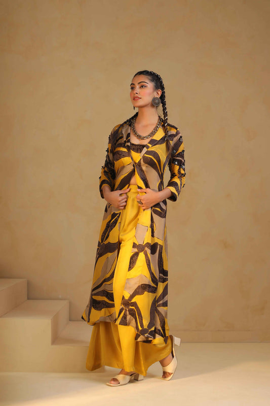 Prunted Jacket Set