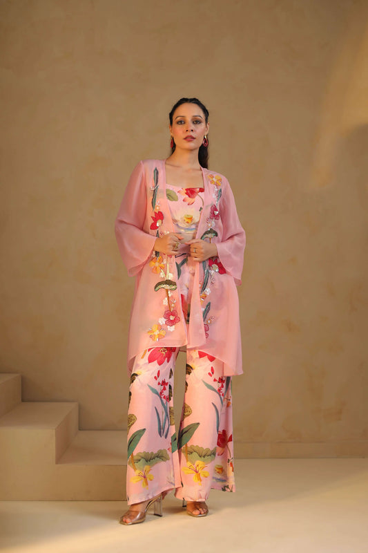 Embeliished Jacket Floral Full Set