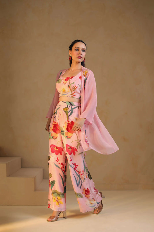 Embeliished Jacket Floral Full Set