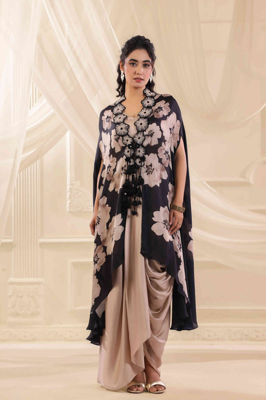 Emblished Floral Jacket Set