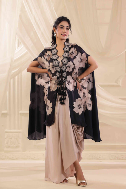 Emblished Floral Jacket Set