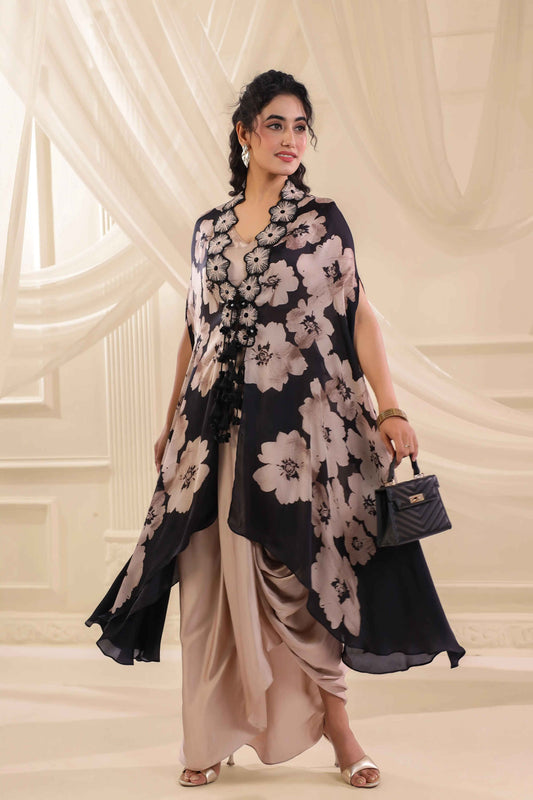 Emblished Floral Jacket Set