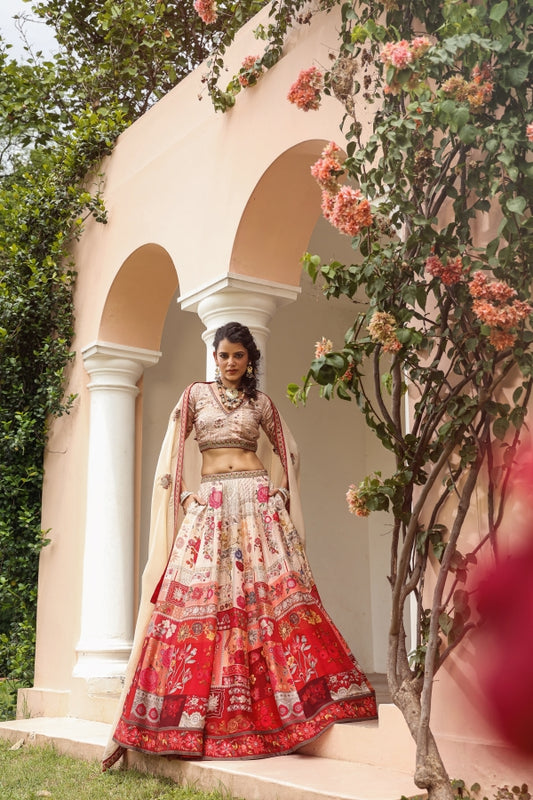 Traditional printed Lehanga