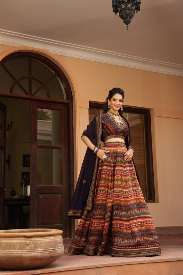 Traditional printed Lehanga