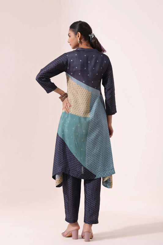 Fancy Cut Printed Kurti with Pant