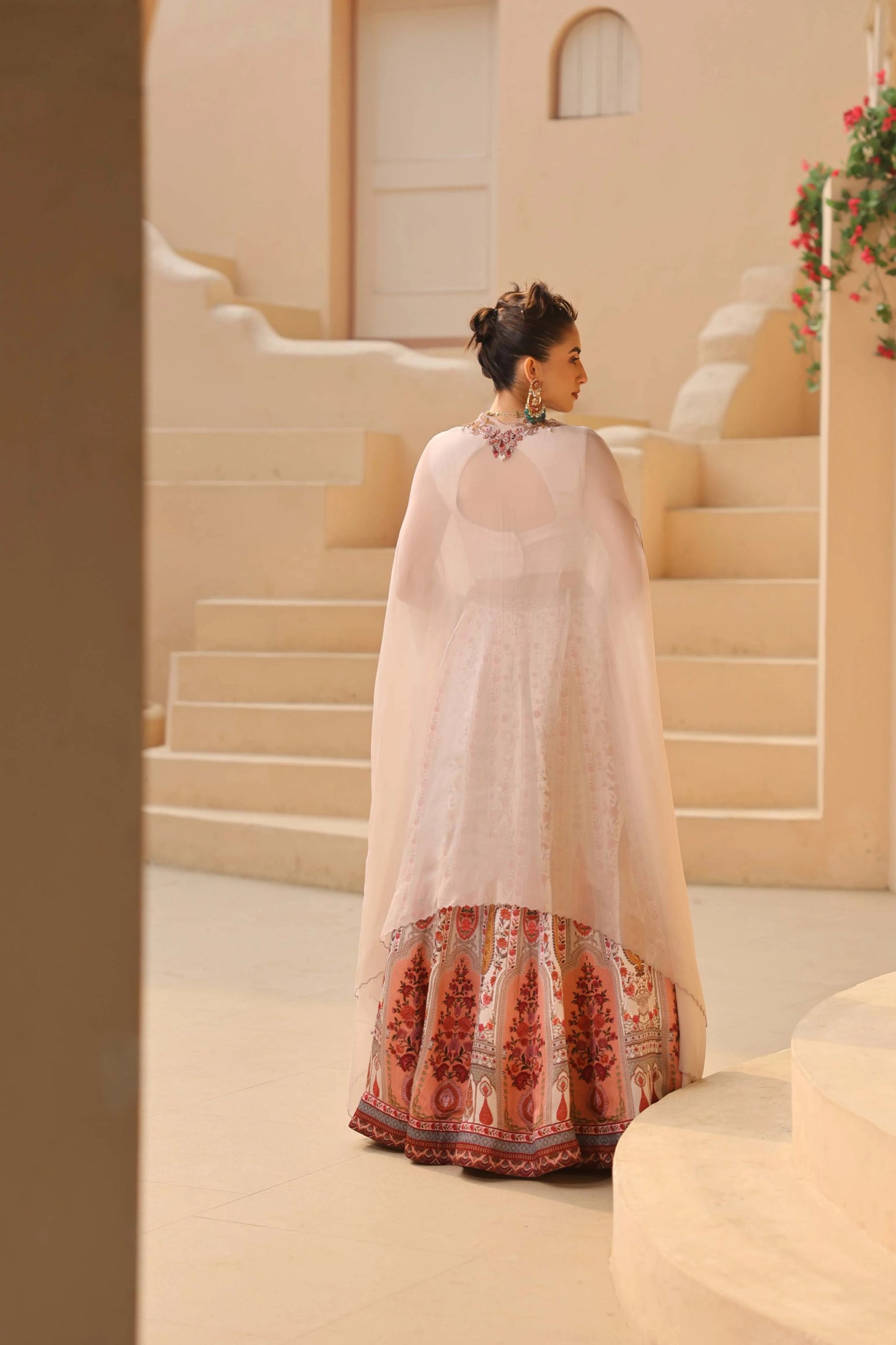 Traditional Kashmiri Print Lehanga with Fully embroidired Blouse & Dupatta