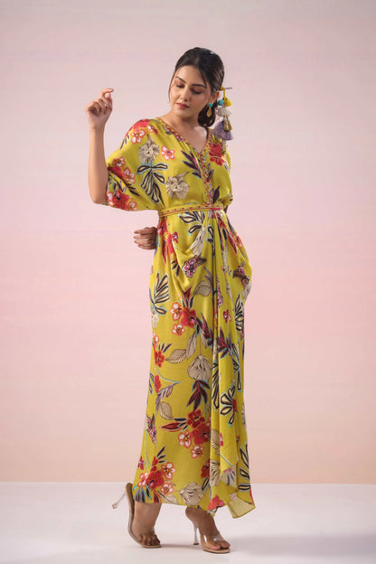 Fancy Cut Dhoti Type Dress