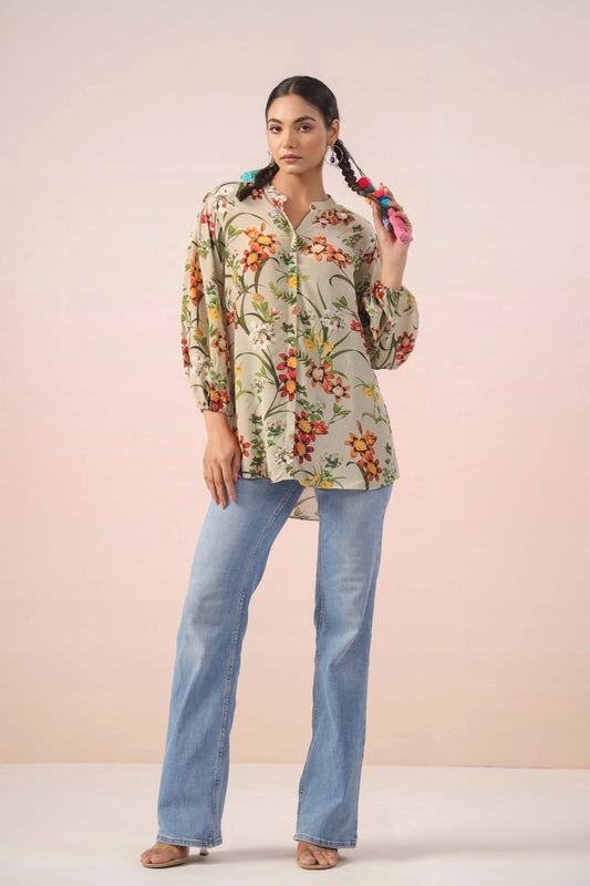 Printed Short Top